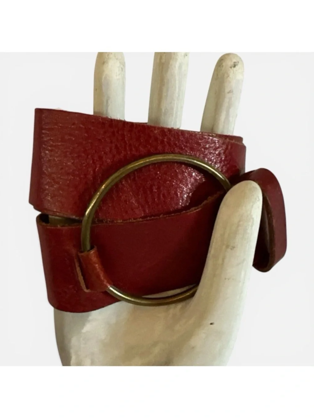BANANA REPUBLIC LEATHER O RING BELT XS